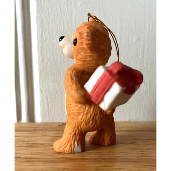 Lot of 4 Vintage Holiday Ornaments Hallmark Mouse, Porcelain Bear, Rudolph - Picture 7 of 15